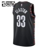Camiseta Niños Brooklyn Nets Nic Claxton 2025-26 Nike City Edition Negro Swingman